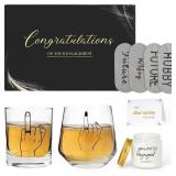 Wedding Gifts & Engagement Gifts for Couples Whiskey & Wine Glasses Gift Set with Socks, Candle & Card Bridal Shower, Newlywed, Mr & Mrs, Married Couple & Wedding Registry Gift Wedding Gifts & Engagement Gifts for Couples Whiskey & Wine Glasses Gift Set with Socks, Candle & Card Bridal Shower, Newlywed, Mr & Mrs, Married Couple & Wedding Registry Gift
