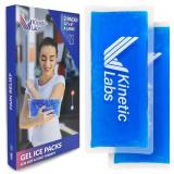 Reusable Gel Ice Packs for Injuries by Kinetic Labs (2 Pack) - Hot Cold Packs for Injuries 12' x 6' - Flexible Ice Packs for Back Head Knee Shoulder Neck Ankle Elbow Feet Headaches Surgery (X-Large) Reusable Gel Ice Packs for Injuries by Kinetic Labs (2 Pack) - Hot Cold Packs for Injuries 12' x 6' - Flexible Ice Packs for Back Head Knee Shoulder Neck Ankle Elbow Feet Headaches Surgery (X-Large)