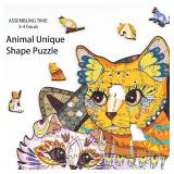 Wooden Puzzles for Adults,200 Pieces Cat Wooden Jigsaw Puzzle,Unique Animal Shaped Puzzles,Wood Puzzles Adult Best Gift for Adults and Kids 7.9'X13' Wooden Puzzles for Adults,200 Pieces Cat Wooden Jigsaw Puzzle,Unique Animal Shaped Puzzles,Wood Puzzles Adult Best Gift for Adults and Kids 7.9'X13'