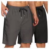 COOFANDY Men's Summer Beach Shorts Lightweight Elastic Waist Drawstring Casual Shorts with Pocket SIZE L COOFANDY Men's Summer Beach Shorts Lightweight Elastic Waist Drawstring Casual Shorts with Pocket SIZE L