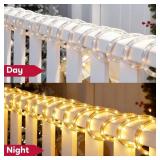 Joiedomi 40FT LED Candy Cane Rope Lights, Waterproof Outdoor 360 LED Christmas Decor Lights for Garden Yard Party Xmas Christmas Holiday Decorations (Warm White) Joiedomi 40FT LED Candy Cane Rope Lights, Waterproof Outdoor 360 LED Christmas Decor Lights for Garden Yard Party Xmas Christmas Holiday Decorations (Warm White)
