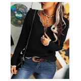 Hongqizo Women's V Neck Long Sleeve Sweater Half Zipper Knit Sweater Casual Cricket Stripe Jumper Pullover Knit Tops Size Large Hongqizo Women's V Neck Long Sleeve Sweater Half Zipper Knit Sweater Casual Cricket Stripe Jumper Pullover Knit Tops Size Large