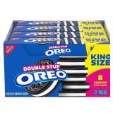 OREO Double Stuf Chocolate Sandwich Cookies, King Size, 12 Snack Packs (8 Cookies Per Pack) OREO Double Stuf Chocolate Sandwich Cookies, King Size, 12 Snack Packs (8 Cookies Per Pack)