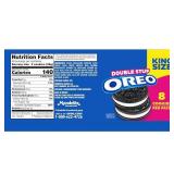 OREO Double Stuf Chocolate Sandwich Cookies, King Size, 12 Snack Packs (8 Cookies Per Pack) OREO Double Stuf Chocolate Sandwich Cookies, King Size, 12 Snack Packs (8 Cookies Per Pack)