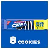 OREO Double Stuf Chocolate Sandwich Cookies, King Size, 12 Snack Packs (8 Cookies Per Pack) OREO Double Stuf Chocolate Sandwich Cookies, King Size, 12 Snack Packs (8 Cookies Per Pack)