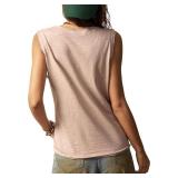 SOLY HUX Women's Floral Tank Tops Sleeveless Crewneck Casual Summer Vacation Top Size Large SOLY HUX Women's Floral Tank Tops Sleeveless Crewneck Casual Summer Vacation Top Size Large