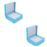 OUNONA Laboratory Microcentrifuge Tube Storage Box 5.16X5.16X3.94In Freezer Centrifuge Tube Storage Holder Multi-Grid Design for Sample Organization and Cryogenic OUNONA Laboratory Microcentrifuge Tube Storage Box 5.16X5.16X3.94In Freezer Centrifuge Tube Storage Holder Multi-Grid Design for Sample Organization and Cryogenic