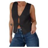 BZB Sweater Vest Women 2025 Summer Basic Tank Tops Crochet Knit Vests Sexy Sweater Sleeveless Vest Top Size Large BZB Sweater Vest Women 2025 Summer Basic Tank Tops Crochet Knit Vests Sexy Sweater Sleeveless Vest Top Size Large