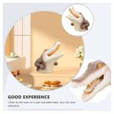 Angoily Floating Crocodile Head Ornament Realistic Pond Animal Decor Lightweight Outdoor Garden Sculpture Patio Pool Head Model Angoily Floating Crocodile Head Ornament Realistic Pond Animal Decor Lightweight Outdoor Garden Sculpture Patio Pool Head Model