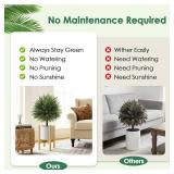 Der Rose 23' Artificial Cedar Topiary Ball Trees with Ground Spike Set of 2 Outdoor Artificial Plants UV Resistant Artificial Shrubs Fake Bushes for Front Porch Garden Decor Der Rose 23' Artificial Cedar Topiary Ball Trees with Ground Spike Set of 2 Outdoor Artificial Plants UV Resistant Artificial Shrubs Fake Bushes for Front Porch Garden Decor