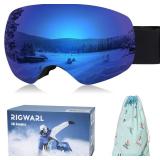 RIGWARL Ski Goggles for Adult & Kids, 100% UV Protection Anti Fog Snow Goggles OTG Helmet Compatible Snowboard Goggles RIGWARL Ski Goggles for Adult & Kids, 100% UV Protection Anti Fog Snow Goggles OTG Helmet Compatible Snowboard Goggles