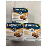 3 Boxes of CLIF BUILDERS Protein Bars Crispy Almond Salted Caramel, Reduced Sugar, Gluten Free, 6ct/ Each 3 Boxes of CLIF BUILDERS Protein Bars Crispy Almond Salted Caramel, Reduced Sugar, Gluten Free, 6ct/ Each