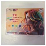 12 Hair chalks, 12 NEON & METALLIC hair chalk, Non-Toxic Easy Washable Hair Dye Colourful, METALLIC & NEON hair chalk - Perfect for Festivals, Halloween, Parties, hair chalks for girls 12 Hair chalks, 12 NEON & METALLIC hair chalk, Non-Toxic Easy Washable Hair Dye Colourful, METALLIC & NEON hair chalk - Perfect for Festivals, Halloween, Parties, hair chalks for girls
