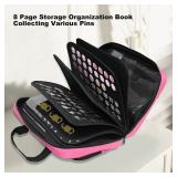 Enamel Pin Display Bag, Small Collections Travel Pin Trading,8-Page Pin Trading Book, Collectible Pin Board, Suitable for Storing Pins, Brooches, Patches STOCK PHOTO APPROXIMATE BAG IS BLACK Enamel Pin Display Bag, Small Collections Travel Pin Trading,8-Page Pin Trading Book, Collectible Pin Board, Suitable for Storing Pins, Brooches, Patches STOCK PHOTO APPROXIMATE BAG IS BLACK