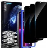 TZGZT True 25 Peep-Proof 3 Pack for iPhone 13 Pro Max Privacy Screen Protector, 3 Pack Camera Lens Protector Accessories, Tempered Glass Anti Spy Private Film Case Friendly, with Alignment Frame TZGZT True 25 Peep-Proof 3 Pack for iPhone 13 Pro Max Privacy Screen Protector, 3 Pack Camera Lens Protector Accessories, Tempered Glass Anti Spy Private Film Case Friendly, with Alignment Frame