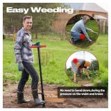 FLORA GUARD Weed Puller Tool with Long Handle - Stand-Up Weeding Tool for Lawn & Garden, Effortlessly Remove Roots Without Bending or Kneeing, Extra Long Gripper for Dandelion & Deep Roots FLORA GUARD Weed Puller Tool with Long Handle - Stand-Up Weeding Tool for Lawn & Garden, Effortlessly Remove Roots Without Bending or Kneeing, Extra Long Gripper for Dandelion & Deep Roots