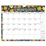 2026 Wall Calendar - 12 Months Wall Calendar 2026 from Feb. 2026 - Dec. 2026, 14.8' x 11.6', Twin-Wire Binding, Blank Block, Julian Dates, Hanging Loop, Holiday Reminder, Thick Paper 2026 Wall Calendar - 12 Months Wall Calendar 2026 from Feb. 2026 - Dec. 2026, 14.8' x 11.6', Twin-Wire Binding, Blank Block, Julian Dates, Hanging Loop, Holiday Reminder, Thick Paper
