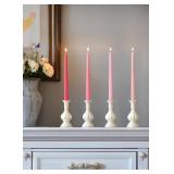 10' Classic Taper Candles, 4-Pack, 7-8 Hours Long Burning, Unscented Tall Candlesticks, COLOR IS MOSS GREEN 10' Classic Taper Candles, 4-Pack, 7-8 Hours Long Burning, Unscented Tall Candlesticks, COLOR IS MOSS GREEN