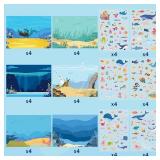 24 Sets DIY Ocean Sticker - Make Your Own Sea Scene Stickers, Under The Sea Party Favors, Sticker Books 24 Sets DIY Ocean Sticker - Make Your Own Sea Scene Stickers, Under The Sea Party Favors, Sticker Books