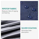 Navaris Bike Cover - Durable Water-Resistant Polyester - Cycle Covers for Outside and Inside Storage - Adjustable & Universal Outdoor Bicycle Rain Cover Accessories - Navy - XXL Navaris Bike Cover - Durable Water-Resistant Polyester - Cycle Covers for Outside and Inside Storage - Adjustable & Universal Outdoor Bicycle Rain Cover Accessories - Navy - XXL