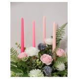 10' Classic Taper Candles, 4-Pack, 7-8 Hours Long Burning, Unscented Tall Candlesticks, COLOR IS MOSS GREEN 10' Classic Taper Candles, 4-Pack, 7-8 Hours Long Burning, Unscented Tall Candlesticks, COLOR IS MOSS GREEN