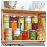 Small Mason Jar Set with Airtight Silver Aluminum Lids 3.34X2.55 Inch Clear Wide Mouth Glass Canning Jars for Food Storage Jam Tea and Cosmetic Organization Small Mason Jar Set with Airtight Silver Aluminum Lids 3.34X2.55 Inch Clear Wide Mouth Glass Canning Jars for Food Storage Jam Tea and Cosmetic Organization