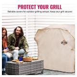 Grillman Grill Cover, BBQ Outdoor Grill Covers, Charcoal, Gas Grills, Waterproof, Rip-Proof, Weather-Resistant, Anti-UV, Barbecue Cover for Weber, Genesis, Charbroil, Nexgrill, etc (Tan, 58 Inch) Grillman Grill Cover, BBQ Outdoor Grill Covers, Charcoal, Gas Grills, Waterproof, Rip-Proof, Weather-Resistant, Anti-UV, Barbecue Cover for Weber, Genesis, Charbroil, Nexgrill, etc (Tan, 58 Inch)