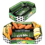 2 Pcs Soccer Party Supplies Kit, Large Soccer Paper Food Tray Disposable Snack Serving Trays Birthday Sports Game Party Decorations and Favors, Stock Photo Approximate 2 Pcs Soccer Party Supplies Kit, Large Soccer Paper Food Tray Disposable Snack Serving Trays Birthday Sports Game Party Decorations and Favors, Stock Photo Approximate