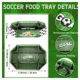 2 Pcs Soccer Party Supplies Kit, Large Soccer Paper Food Tray Disposable Snack Serving Trays Birthday Sports Game Party Decorations and Favors, Stock Photo Approximate 2 Pcs Soccer Party Supplies Kit, Large Soccer Paper Food Tray Disposable Snack Serving Trays Birthday Sports Game Party Decorations and Favors, Stock Photo Approximate