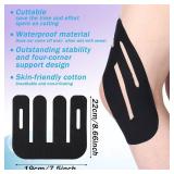 18 Pcs Precut Kinesiology Tape for Knees Shoulder Precut Athletic Knee Tape Waterproof Elastic Breathable Strong Adhesion Stability Support for Fitness Basketball Running 18 Pcs Precut Kinesiology Tape for Knees Shoulder Precut Athletic Knee Tape Waterproof Elastic Breathable Strong Adhesion Stability Support for Fitness Basketball Running