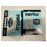 2 BOXES - of POPFULLY Sea Salt & Pepper Popcorn, Sharing Bags, Savory Flavor, Big Pop, Micro Popcorn Bags - 3-Pack 2 BOXES - of POPFULLY Sea Salt & Pepper Popcorn, Sharing Bags, Savory Flavor, Big Pop, Micro Popcorn Bags - 3-Pack