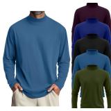 5 Pack Mens Big and Tall Mock Turtleneck Long Sleeve Shirts Plus Size Basic Casual Thermal Pullover Tops Size XXL 5 Pack Mens Big and Tall Mock Turtleneck Long Sleeve Shirts Plus Size Basic Casual Thermal Pullover Tops Size XXL