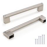 Knobonly 10 Pack Dresser Handles 6-3/10 inch (160mm) Hole Centers, Cabinet Pulls Brushed Nickel, Kitchen Cabinet Handles Knobonly 10 Pack Dresser Handles 6-3/10 inch (160mm) Hole Centers, Cabinet Pulls Brushed Nickel, Kitchen Cabinet Handles