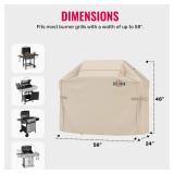 Grillman Grill Cover, BBQ Outdoor Grill Covers, Charcoal, Gas Grills, Waterproof, Rip-Proof, Weather-Resistant, Anti-UV, Barbecue Cover for Weber, Genesis, Charbroil, Nexgrill, etc (Tan, 58 Inch) Grillman Grill Cover, BBQ Outdoor Grill Covers, Charcoal, Gas Grills, Waterproof, Rip-Proof, Weather-Resistant, Anti-UV, Barbecue Cover for Weber, Genesis, Charbroil, Nexgrill, etc (Tan, 58 Inch)