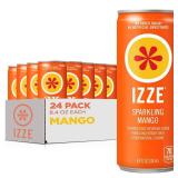 IZZE Sparkling Water Juice Beverage Blend, Mango, No Sugar Added, 8.4 FL OZ, 24 Cans IZZE Sparkling Water Juice Beverage Blend, Mango, No Sugar Added, 8.4 FL OZ, 24 Cans