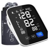 Automatic Upper Arm Blood Pressure Monitor, Dual User 2x90 Memories Digital Blood Pressure Machine with (8.5'-16.5') Cuff Size, BP Monitor with 4*AAA Batteries & DC Cable Automatic Upper Arm Blood Pressure Monitor, Dual User 2x90 Memories Digital Blood Pressure Machine with (8.5'-16.5') Cuff Size, BP Monitor with 4*AAA Batteries & DC Cable
