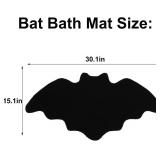 Bat Bath Mat Bathroom Rug for Spooky Decor,Gothic Witchy Mat for Bathroom,Horror Halloween Black Bats Mat for Kitchen Bat Bath Mat Bathroom Rug for Spooky Decor,Gothic Witchy Mat for Bathroom,Horror Halloween Black Bats Mat for Kitchen