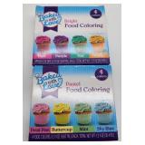 Baked with Love Food Coloring Set - Bright and Pastel Colors - Retail: $8