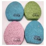 Decorative Easter Egg Wall Plaques Set, 4 Set, Please See Pictures For Damage Areas - Retail: $15