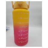 Motivational Water Bottle with Time Markers - Retail: $15