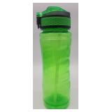 Green Sports Water Bottle with Flip-Top Lid - Retail: $8