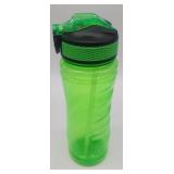 Green Sports Water Bottle with Flip-Top Lid - Retail: $8