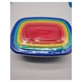 Rainbow Nesting Food Storage Containers - Retail: $15