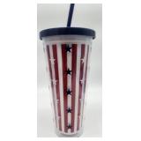 American Flag Pattern Tumbler 3 Cup Set (aread Description) - Retail: $12