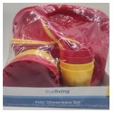 True Living Kids' Dinnerware Set - Red and Yellow 20 Piece - Retail: $5