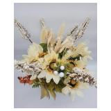 Artificial Sunflower Arrangement in Blue Vase - Retail: $45