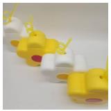 Flower Shaped Drinking Cups with Straws 4 Cup Set  - Retail: $12