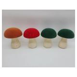 Decorative Mushroom Ceramic  Set Of 4 - Retail: $35