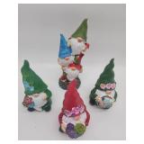 Garden Gnome Collection with Flowers - Retail: $24