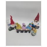 Garden Gnome Welcome Sign Set with Rain Gauge - Retail: $35